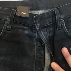 Christian Dior Men’s Jeans Dark Blue 34x30