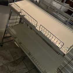 Rolling Storage Rack Shelves Display $30