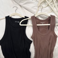 as a set aerie black never worn size m abercrombie brown worn size xs fits like a s/m 