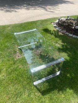 Stylish glass coffee table