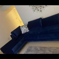 Blue sectional Couch 