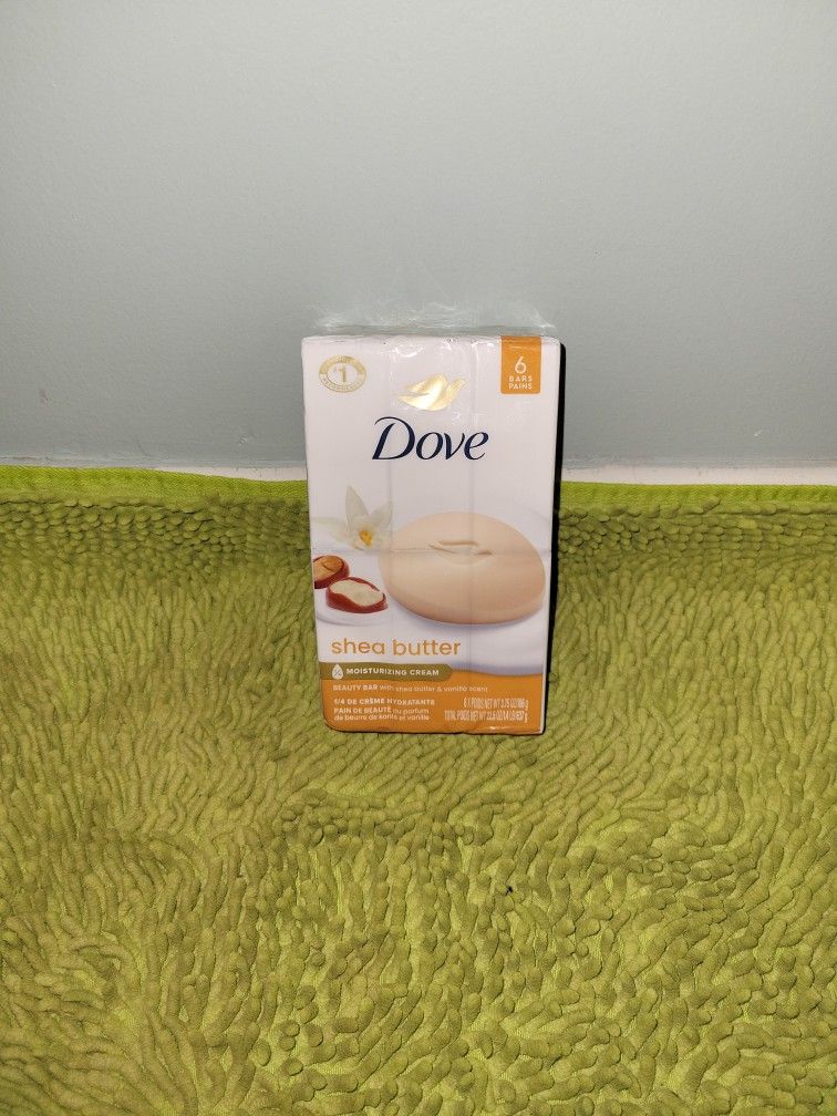 Dove 6 Bar Soap Shea Butter 
