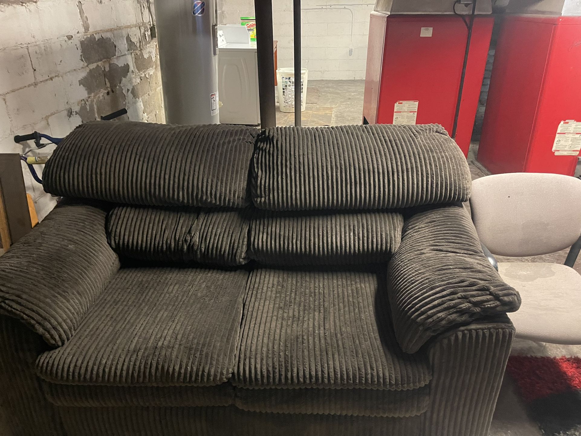 Brown, Plush Loveseat Money Could Be Taken Off If You Have A Decent Trade With cash