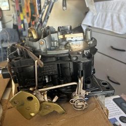 Freshly rebuilt carburetor quad jet Chevy 5.7