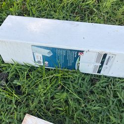 1 White PVC Vinyl Fence Post Used 