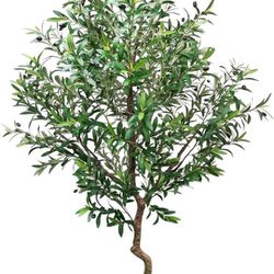 7 Ft. (84 Inches) Faux Potted Olive Tree 