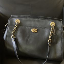 Coach Black Leather Handbag