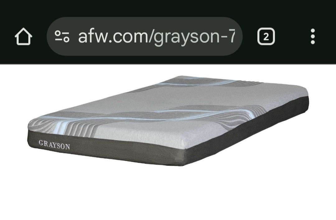 🔥AFW Twin Gel Cool Mattress (retail $218)Asking $75 obo🔥