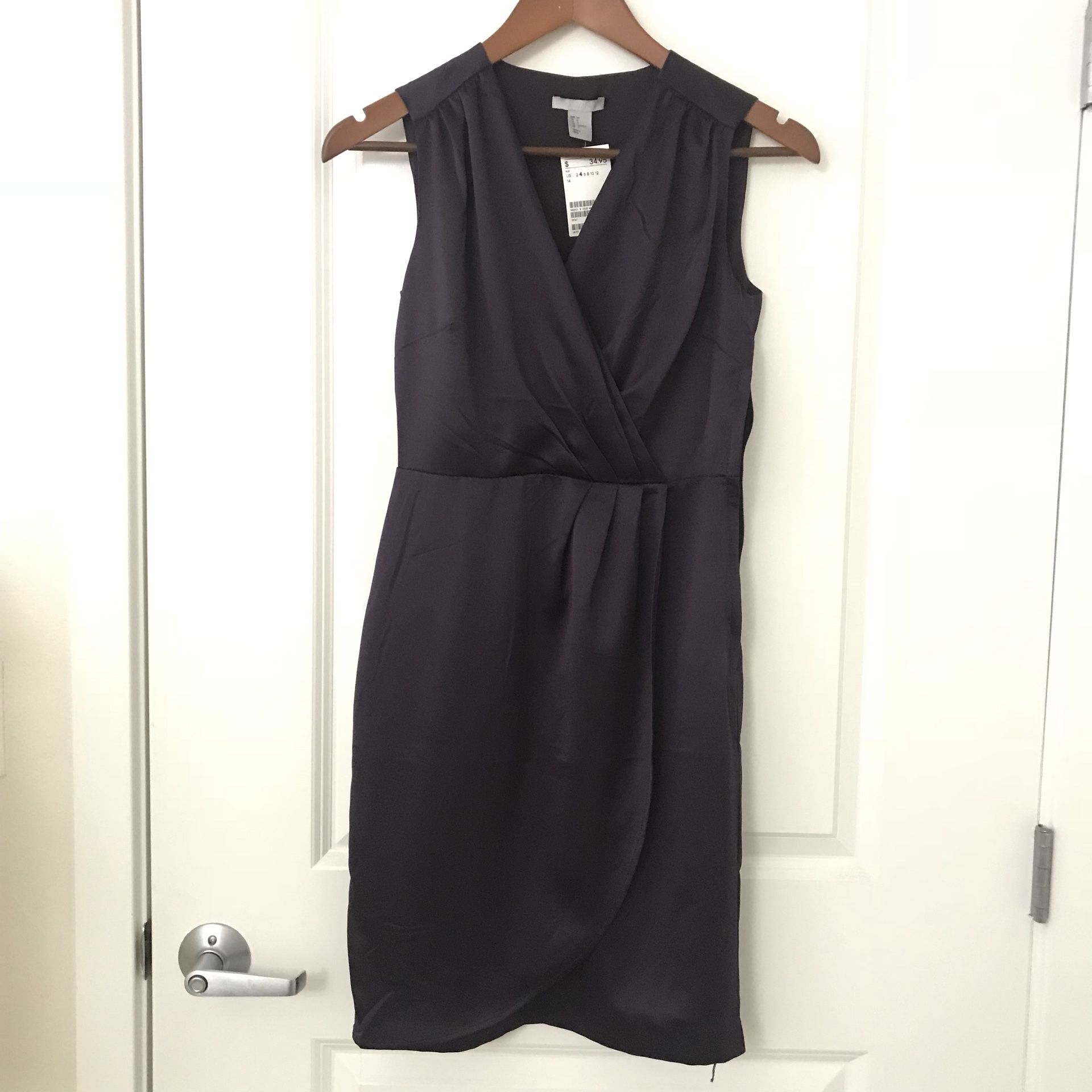 H&M party dress, purple, size 4, new