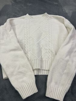 White Knitted Sweater