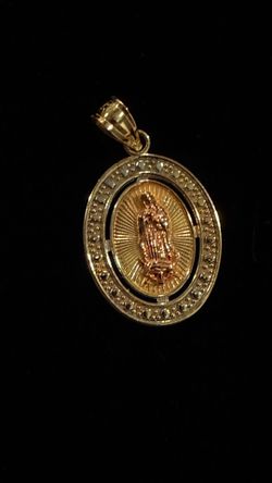 14kt Gold Virgin Mary