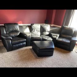 Recliner Leather Sofa