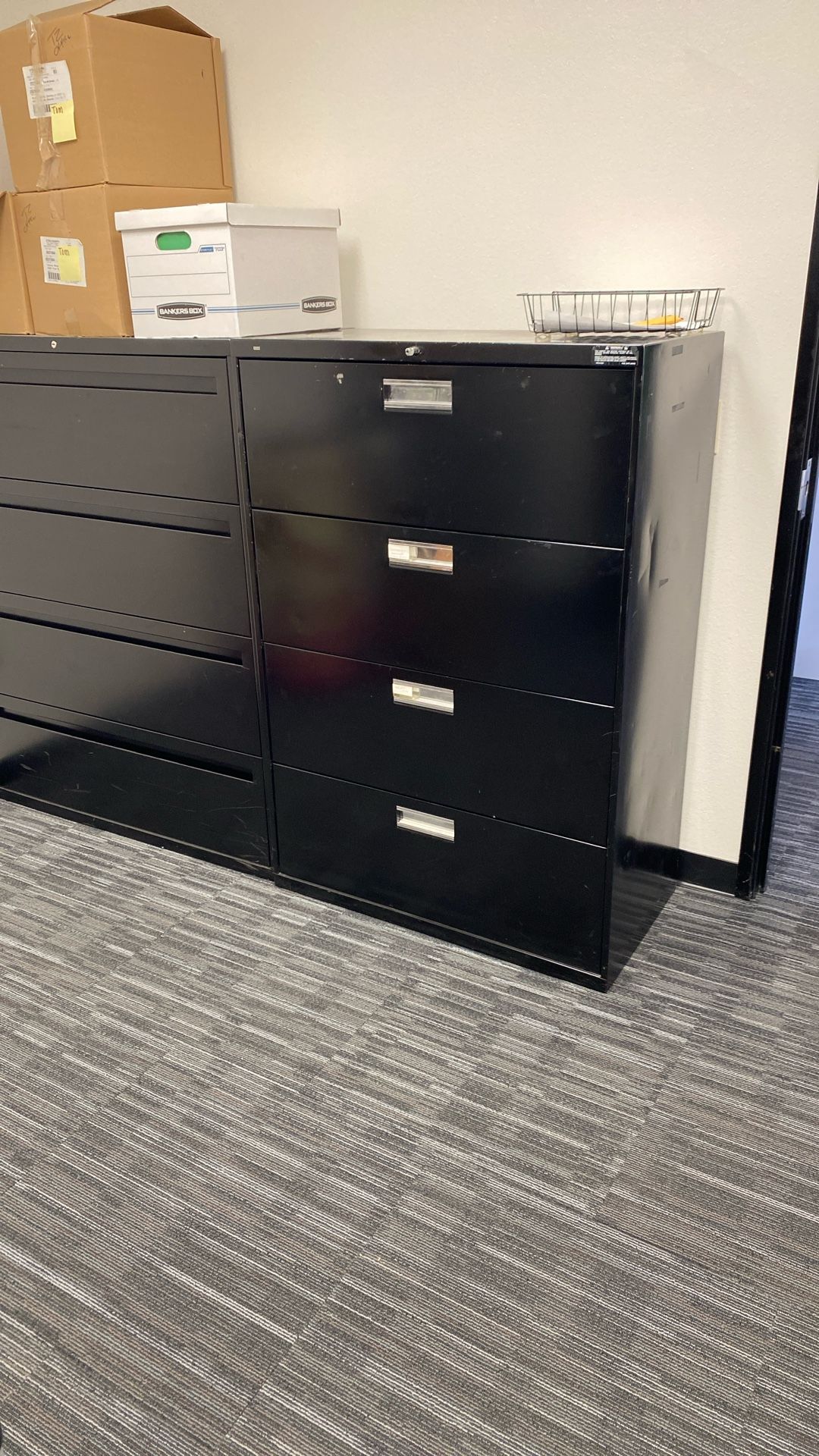 Two 3’ Wide Filing Cabinets
