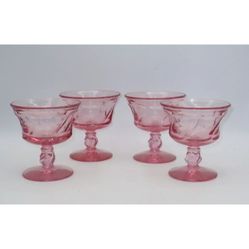 Fostoria Pink Jamestown Vintage Sherbet Dishes