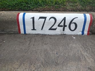 Address Curb Painting