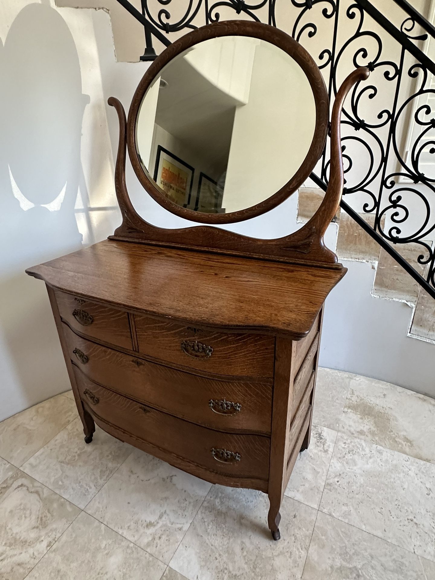 Antique Dresser with Mirror