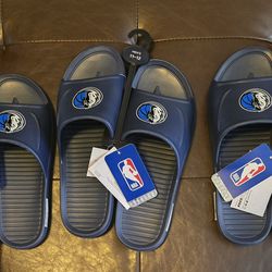 Dallas Mavericks Mens Slides  (Mens sizes 9-14)