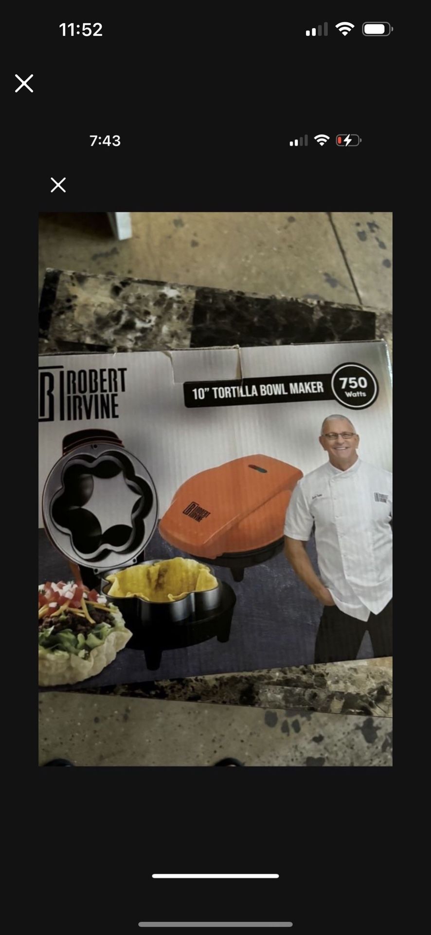 New Tortilla Bowl Maker
