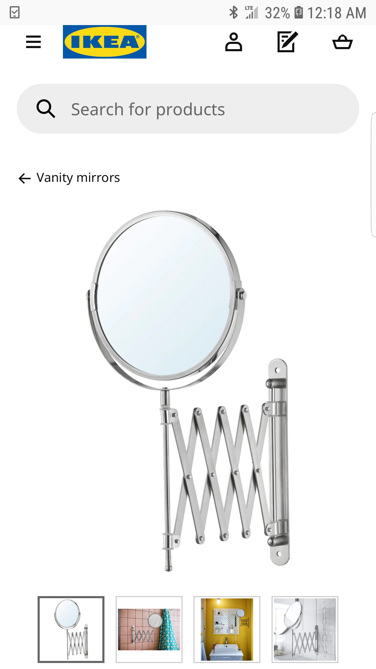 IKEA Frack Mounted Mirror
