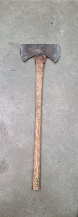 Nice Vintage Craftsman Double Bit Felling Axe Stamped Equals Logo