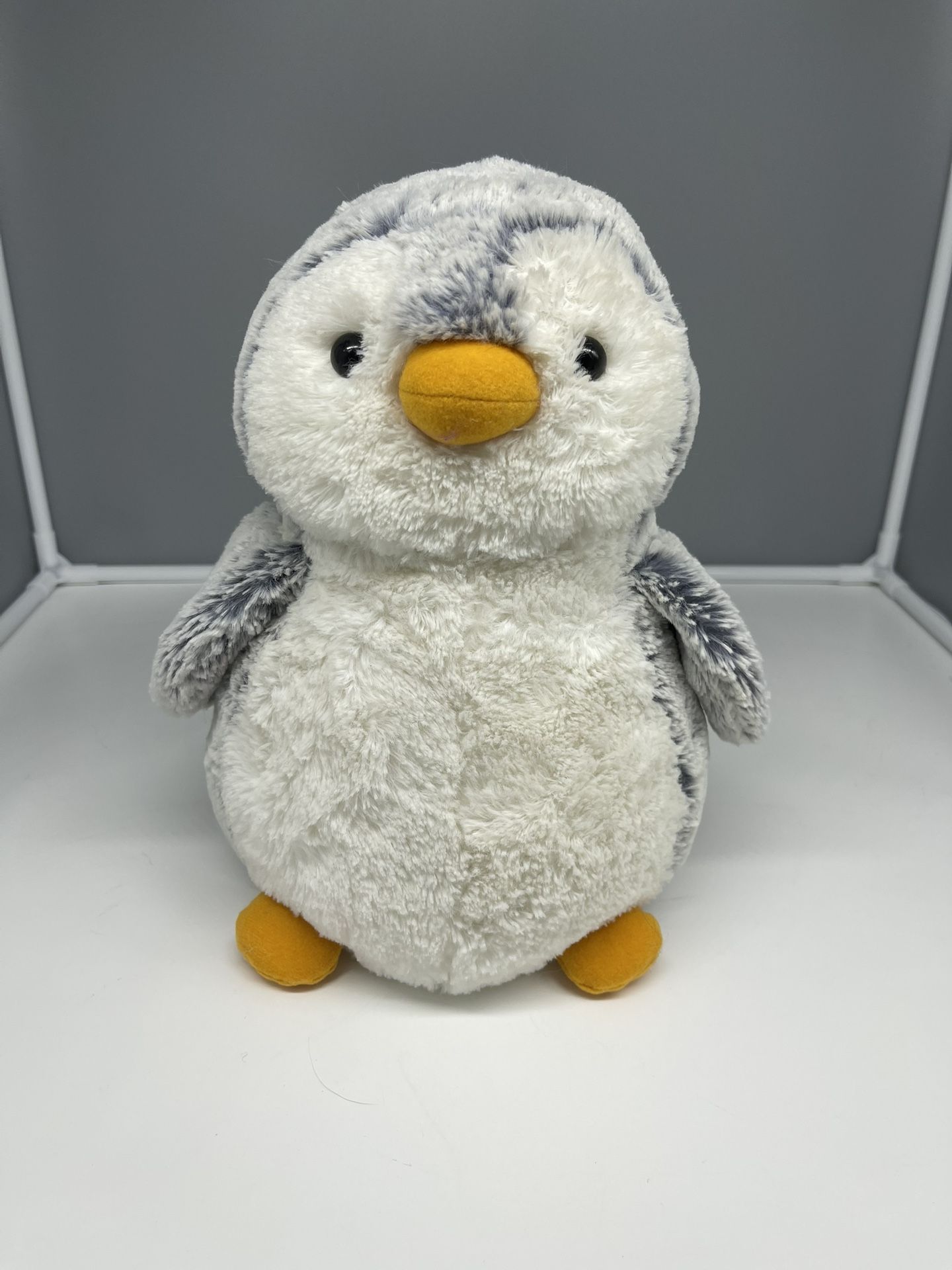 Aurora destination nation gray frosted penguin plush 12” stuffed animal 7/2015