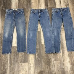 Three Pair Of Levi’s 505 