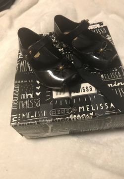 Mini Melissa black shoes size 5