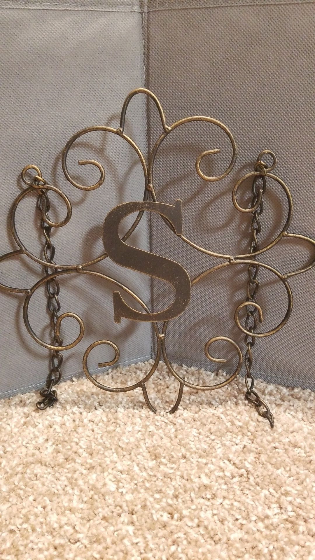 Letter "S" Decor Metal Piece