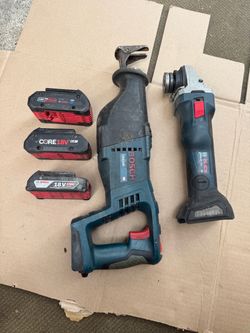 Bosch grinder and sawzall