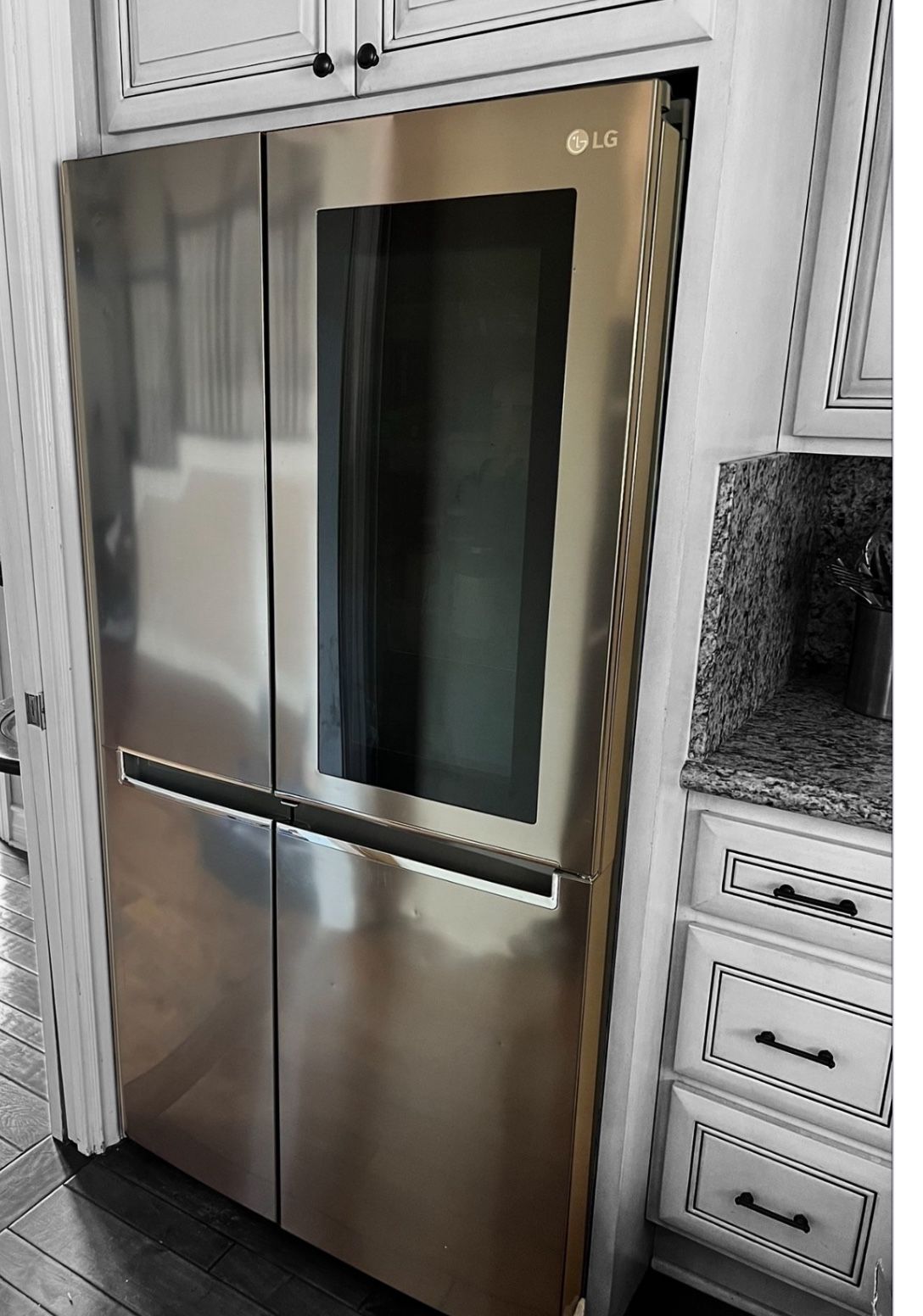 LG LRSES2706V: 27 CU SIDE-BY-SIDE INSTAVIEW DOOR-IN-DOOR REFRIGERATOR “WORKS GREAT”