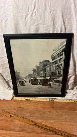 Framed Photo Downtown LA 1906 Spring Street 