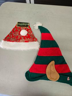 Christmas Elf and Santa Hat Set