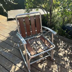 4 Vintage Aluminum Folding Chairs 