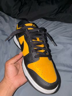 Black and yellow dunks