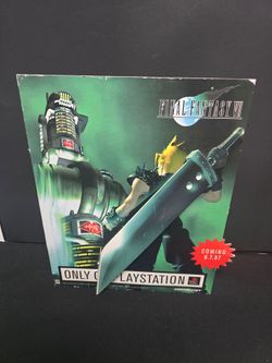 Final Fantasy VII Sony Playstation 1 Promo Standee