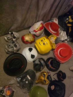 Halloween Costume Masks and Hats Bundle