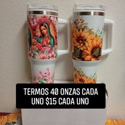 Nuevos Termos de 40 onzas cada Uno Para Bebidas Frías o Calientes 