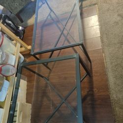 Glass Coffee Table & End Table