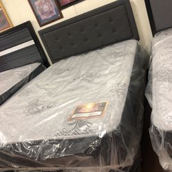 New Full Size Bed With Mattress And Box Spring Included 