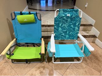 3 Folding Beach Chairs Lightweight Aluminum Please Read The Description