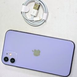 Like New iPhone 11 Purple for T-Mobile Sprint Metro by T-Mobile MetroPCS Ultra Mobile Mint Mobile Simple Mobile TruConnect Lycamobile