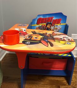 Paw Patrol Chair Desk with Storage Bin