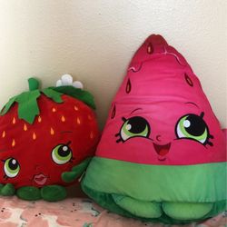 2 Shopkin Plush Toys 