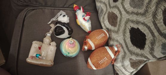 Assorted Christmas Ornaments Set of 6