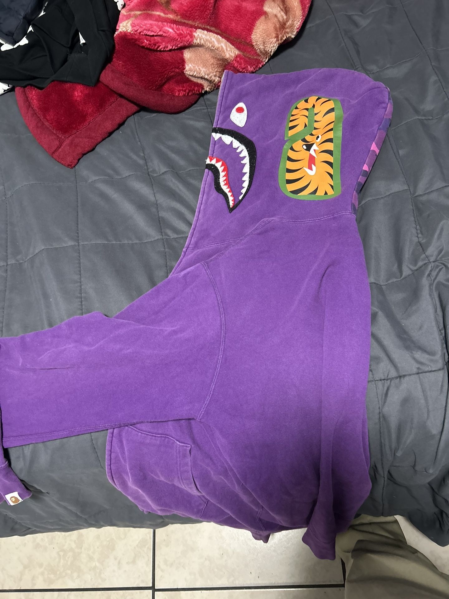 Purple Camo Bape Hoodie