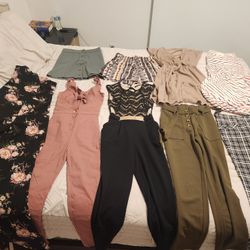 Shop in my closet- everything $5 or less. Size junior small tops and one-pieces and 3 in bottoms. 