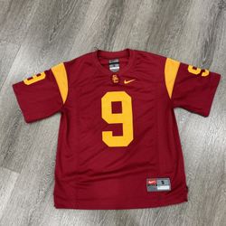 Nike USC Trojans Team Football Jersey #9 Cardinal Gold Size Small