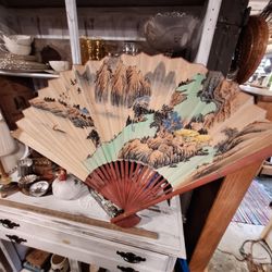 Asian Hand Painted Folding Fan