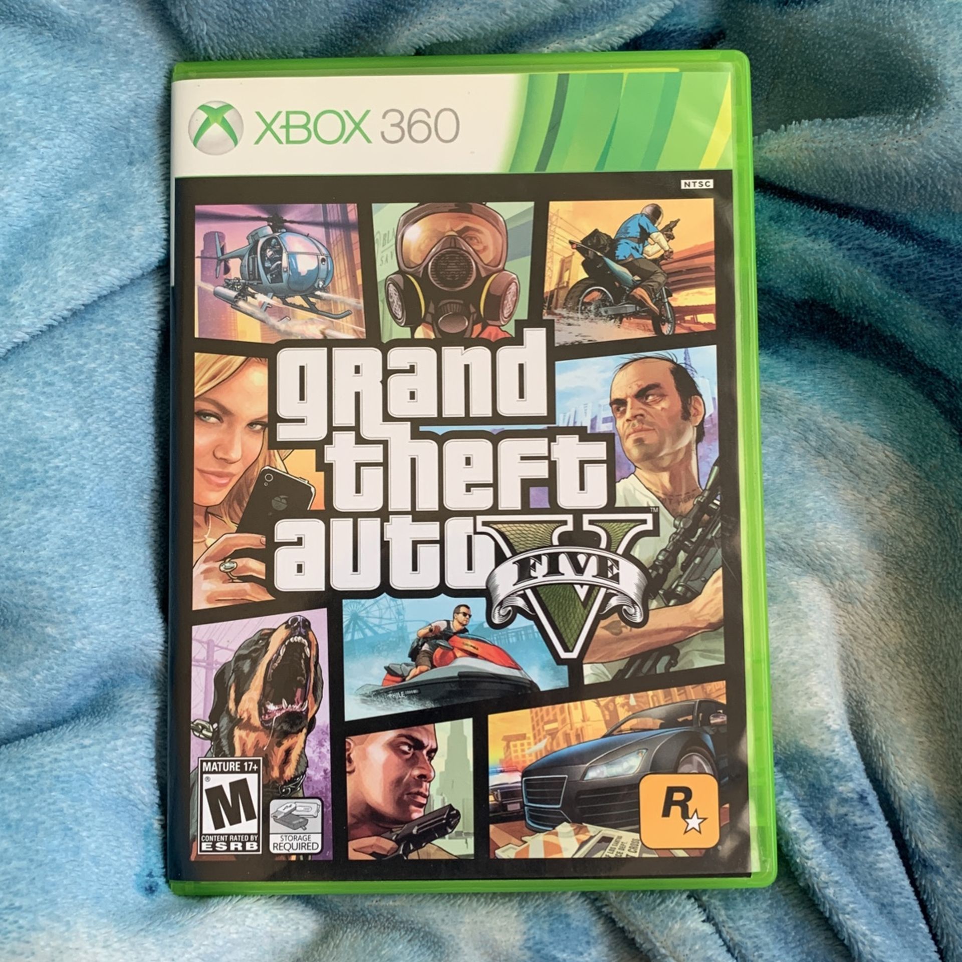 Grand Theft Auto V GTA 5 for Mocrosoft XBOX 360 Complete w/ Map Good  Condition