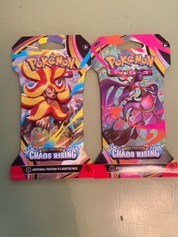 Pokémon 2 Hanger Booster Packs - Chaos Rising